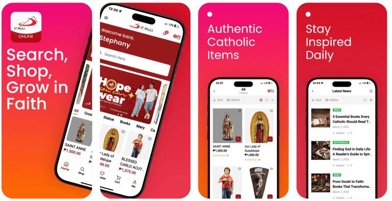 St Pauls — Online catalogue store with a news feed built by VenderIT